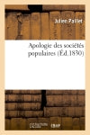 Apologie des sociétés populaires book
