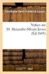 Notice sur M. Alexandre-Silvain Javon book