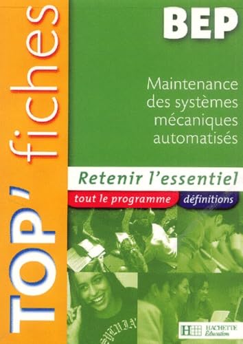 Maintenance des systèmes mécaniques automatisés BEP Books