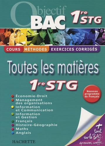 Toutes les matières 1e STG book