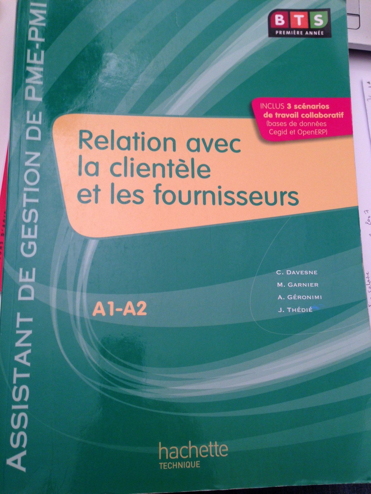 Relation avec la clientèle et les fournisseurs (A1, A2), Livre de l'élève, éd. 2009 book