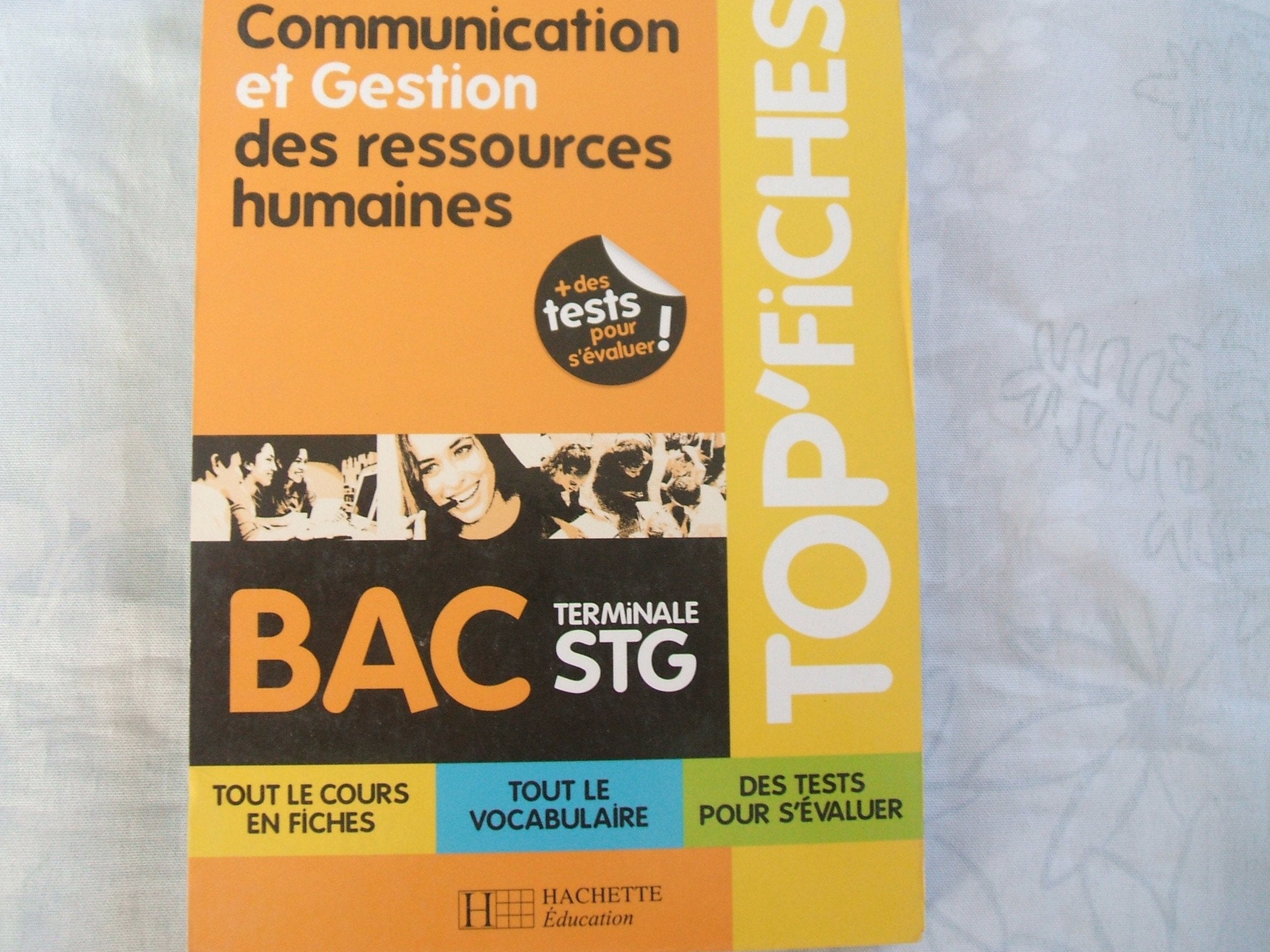 Communication et Gestion des ressources humaines Tle STG book
