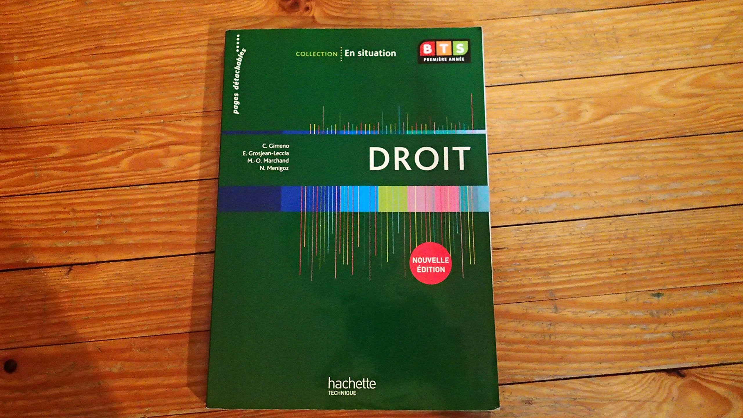 En situation Droit BTS 1re année - Livre élève - Ed. 2012 book