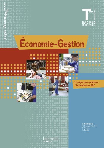Economie-Gestion Terminale Bac Pro - Livre élève - Ed.2011 book