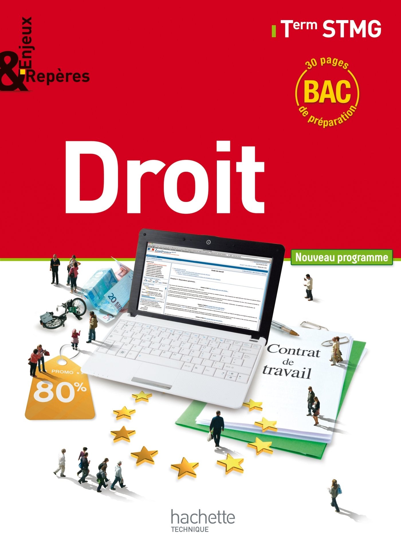 Enjeux et Repères Droit Terminale STMG - Livre élève format compact - Ed. 2013 book