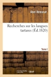 Recherches sur les langues tartares book
