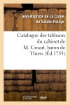 Catalogue des tableaux du cabinet de M. Crozat, baron de Thiers Film, Art & Culture