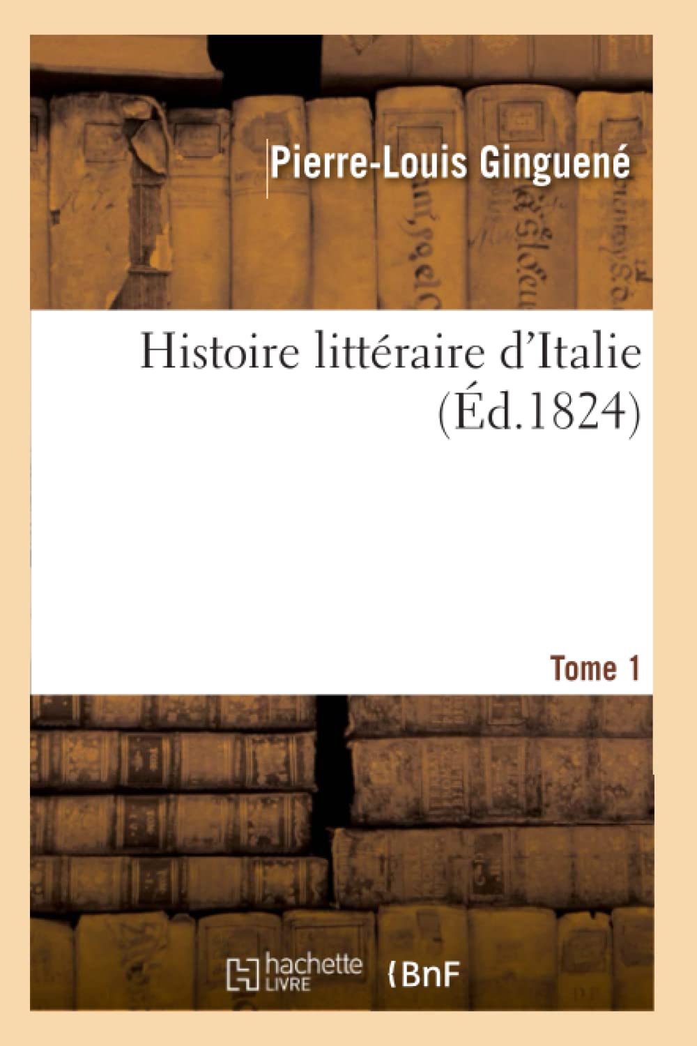 Histoire littéraire d'Italie T01 book