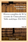 Oeuvres complètes de M. le vicomte de Chateaubriand, Tome 28 Table analytique Classics