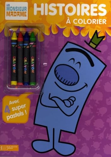 Histoires à colorier Monsieur Madame: Avec 4 super pastels book