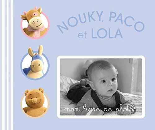 Mon livre de photos bleu Paco, Nouky et Lola book