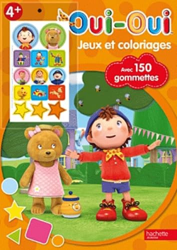 Jeux et coloriages: Avec 150 gommettes book