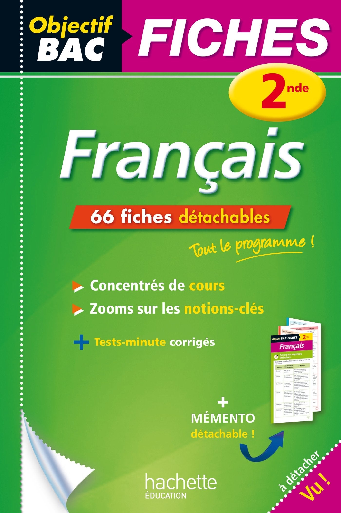 Objectif Bac Fiches détachables Français 2nde book