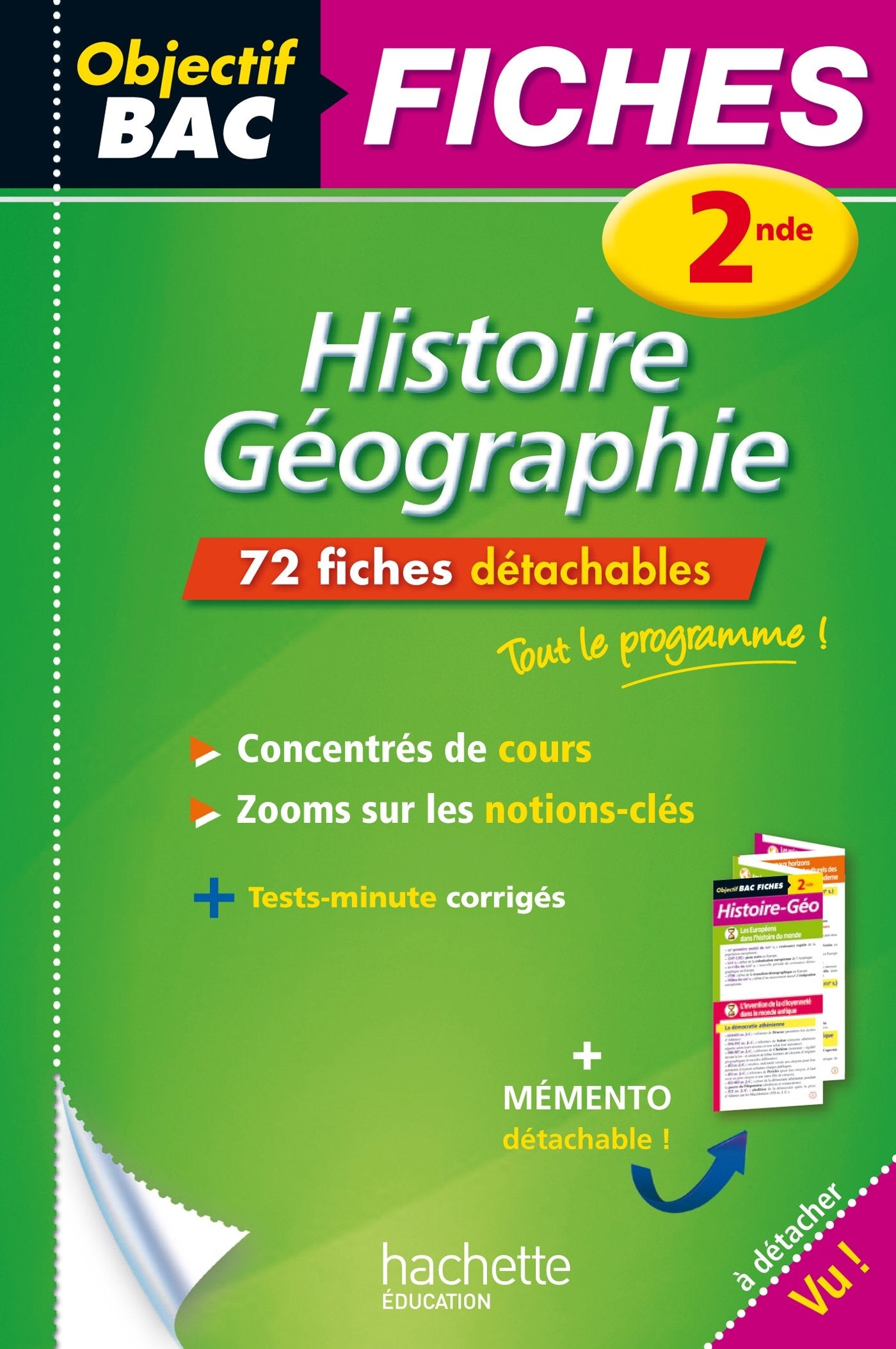 Objectif Bac Fiches Détachables Histoire-Geographie 2nde book