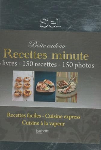 Recettes minute: Boîte à sel 3 volumes book
