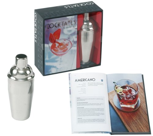 Cocktails: Coffret un livre de 30 recettes et un shaker de 550 ml Books