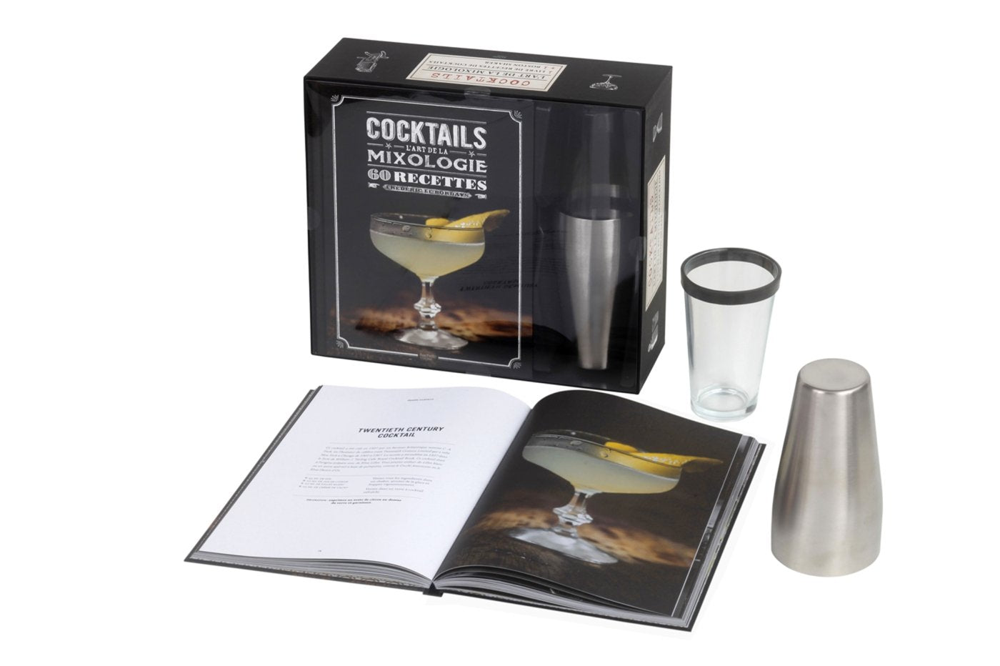Cocktails, l'art de la mixologie: 60 recettes + 1 Boston Shaker book