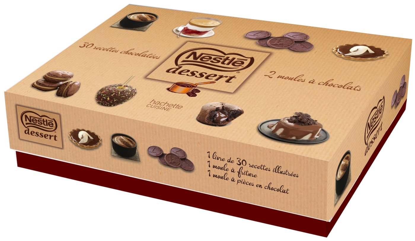 Nestlé dessert: 30 recettes chocolatées, 2 moules à chocolats book
