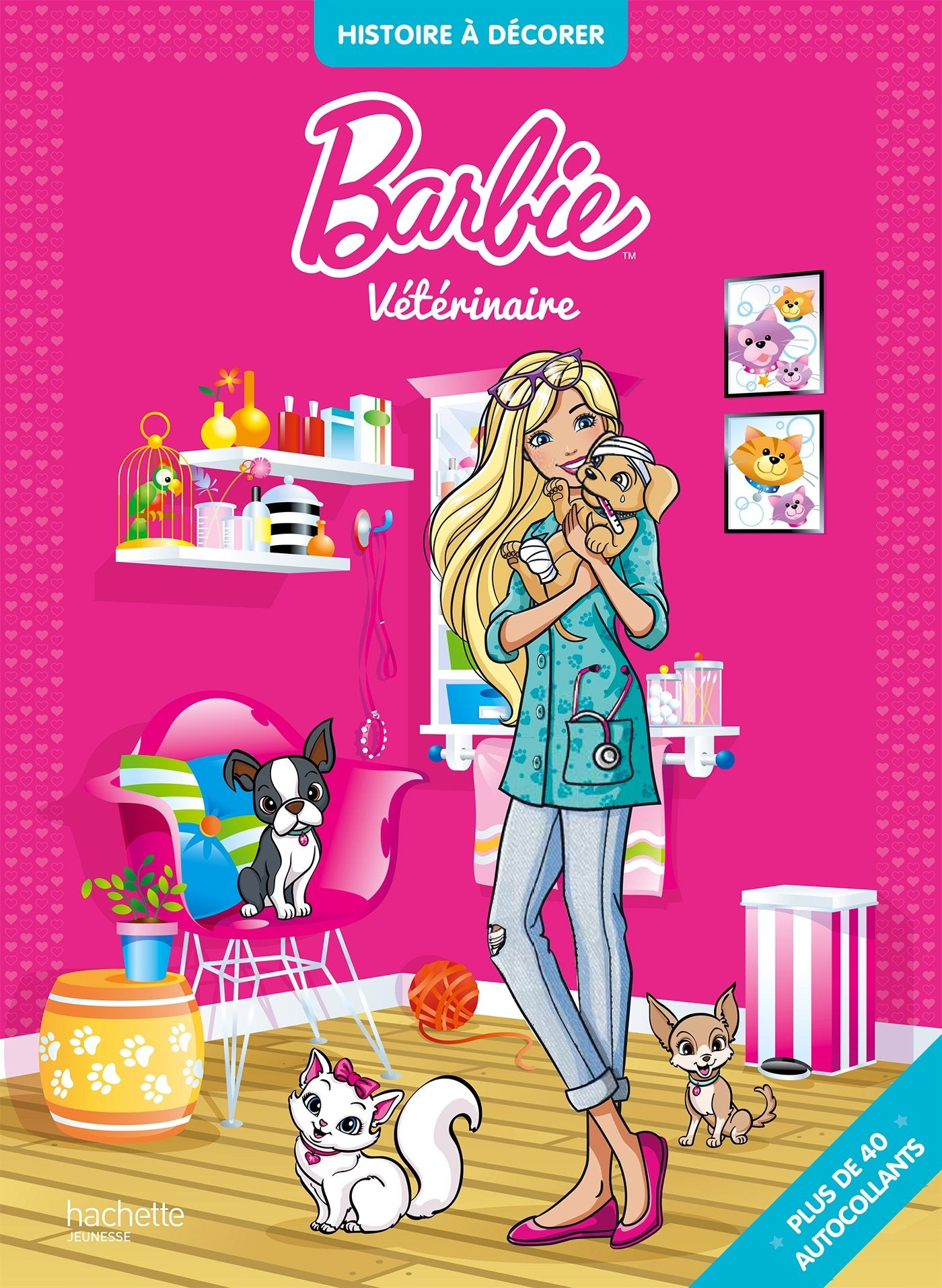 Barbie Histoire à décorer- Vétérinaire book