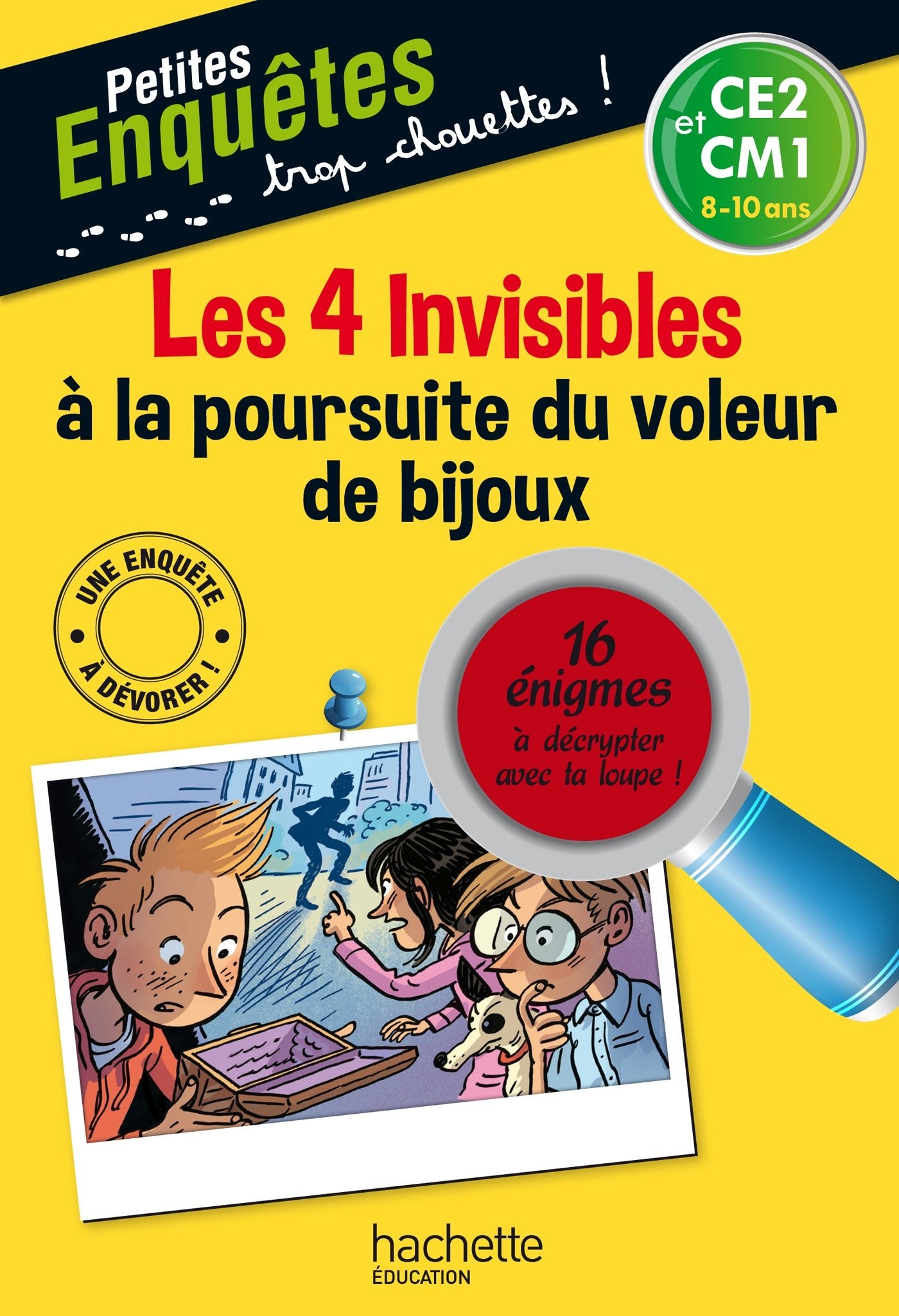 Les 4 Invisibles à la poursuite du voleur de bijoux - Cahier de vacances book