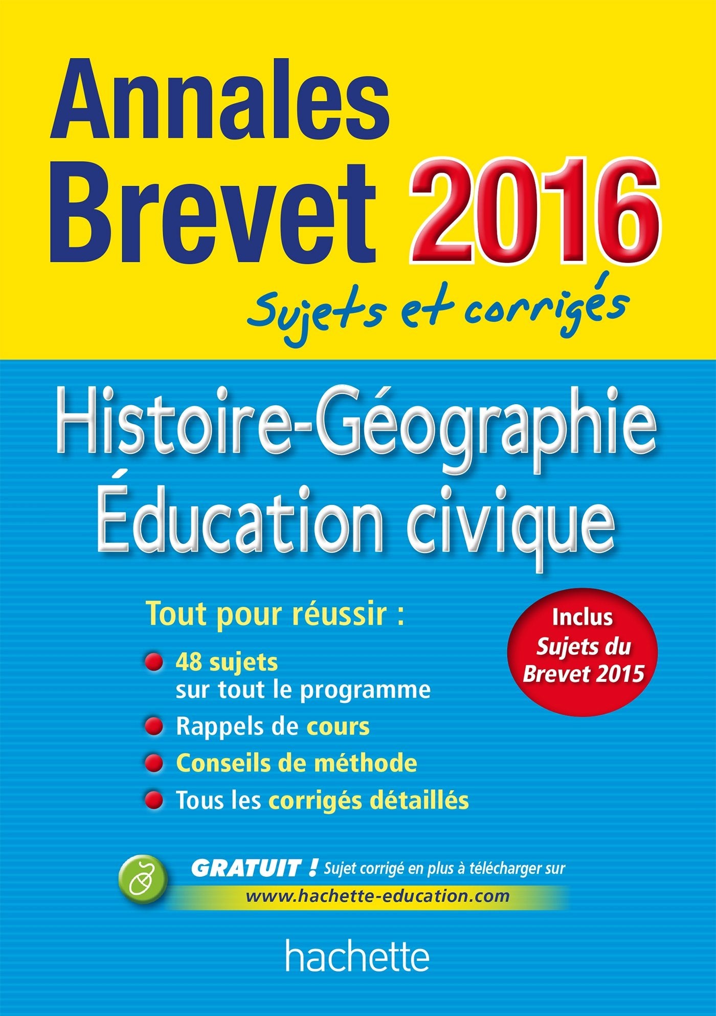 Histoire-Géographie Education civique: Sujets et corrigés book