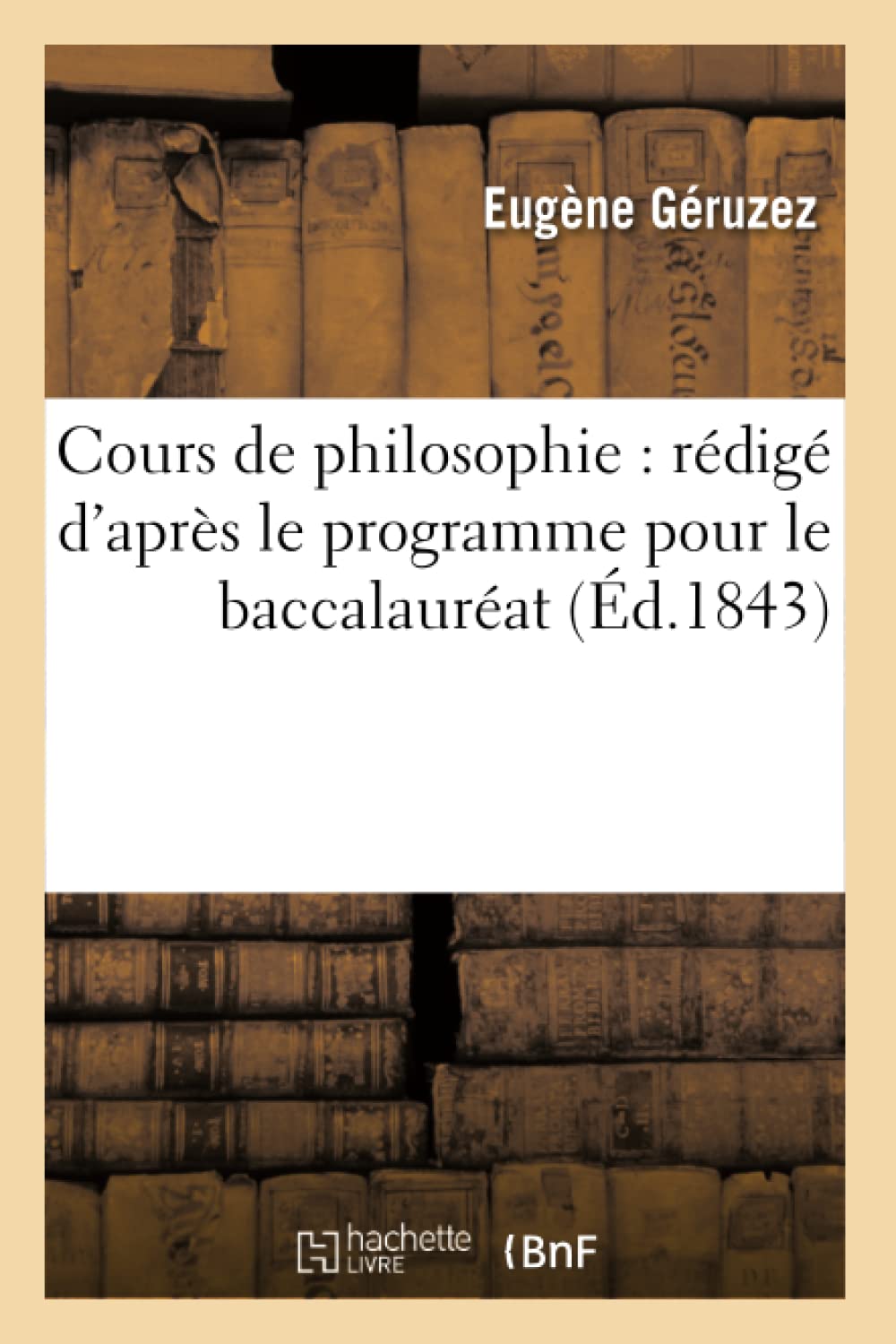 Cours de philosophie : rédigé d'après le programme pour le baccalauréat book