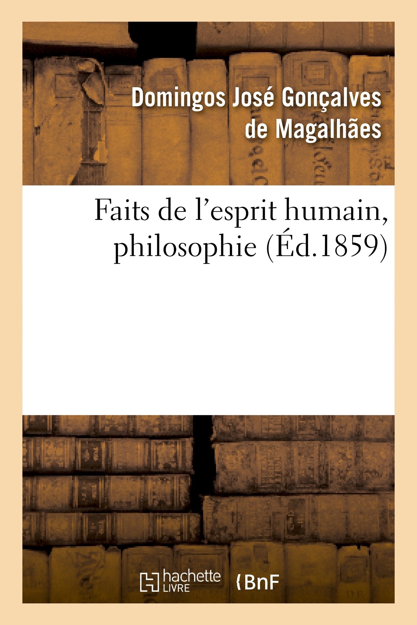 Faits de l'esprit humain, philosophie book