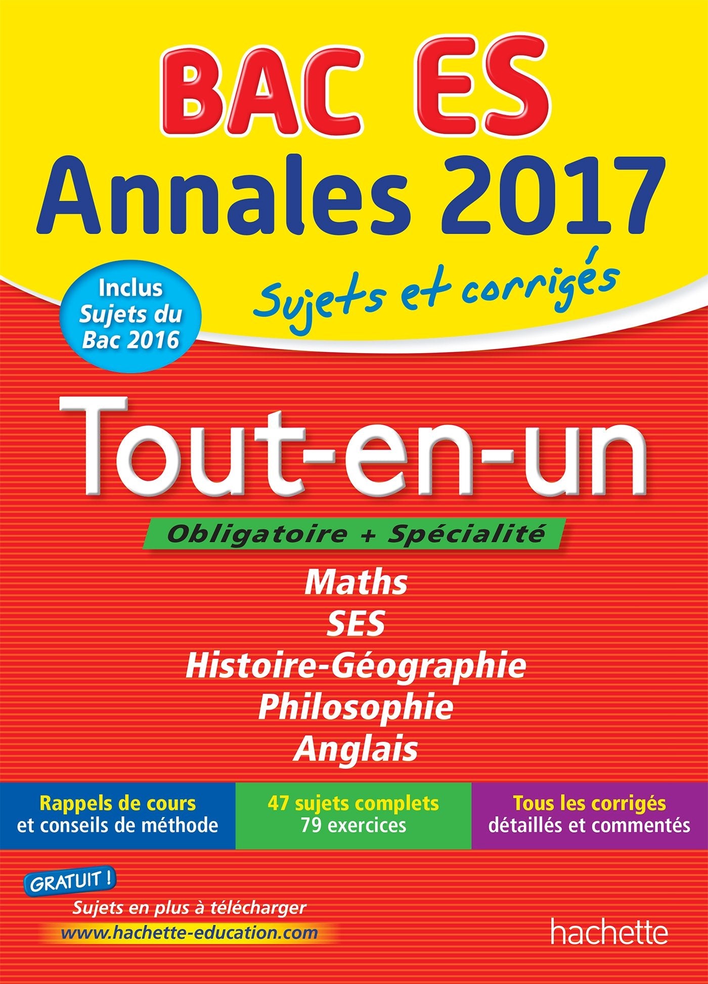 Tout-en-un Tle ES: Sujets et corrigés book