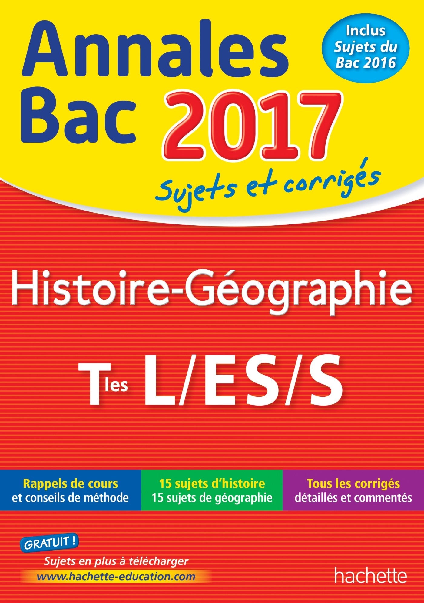 Histoire-Géographie Tle L/ES/S: Sujets et corrigés book