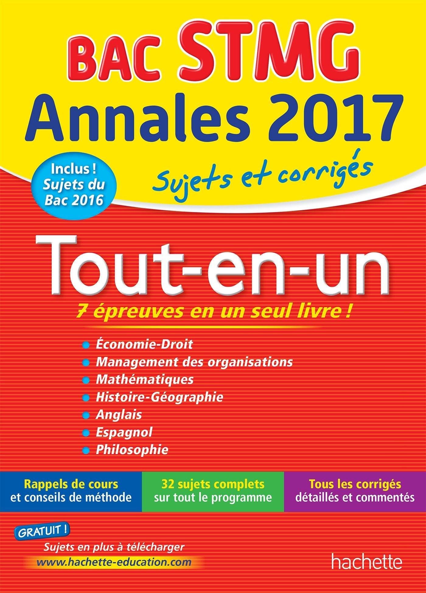 Tout-en-un Bac STMG: Sujets et corrigés book