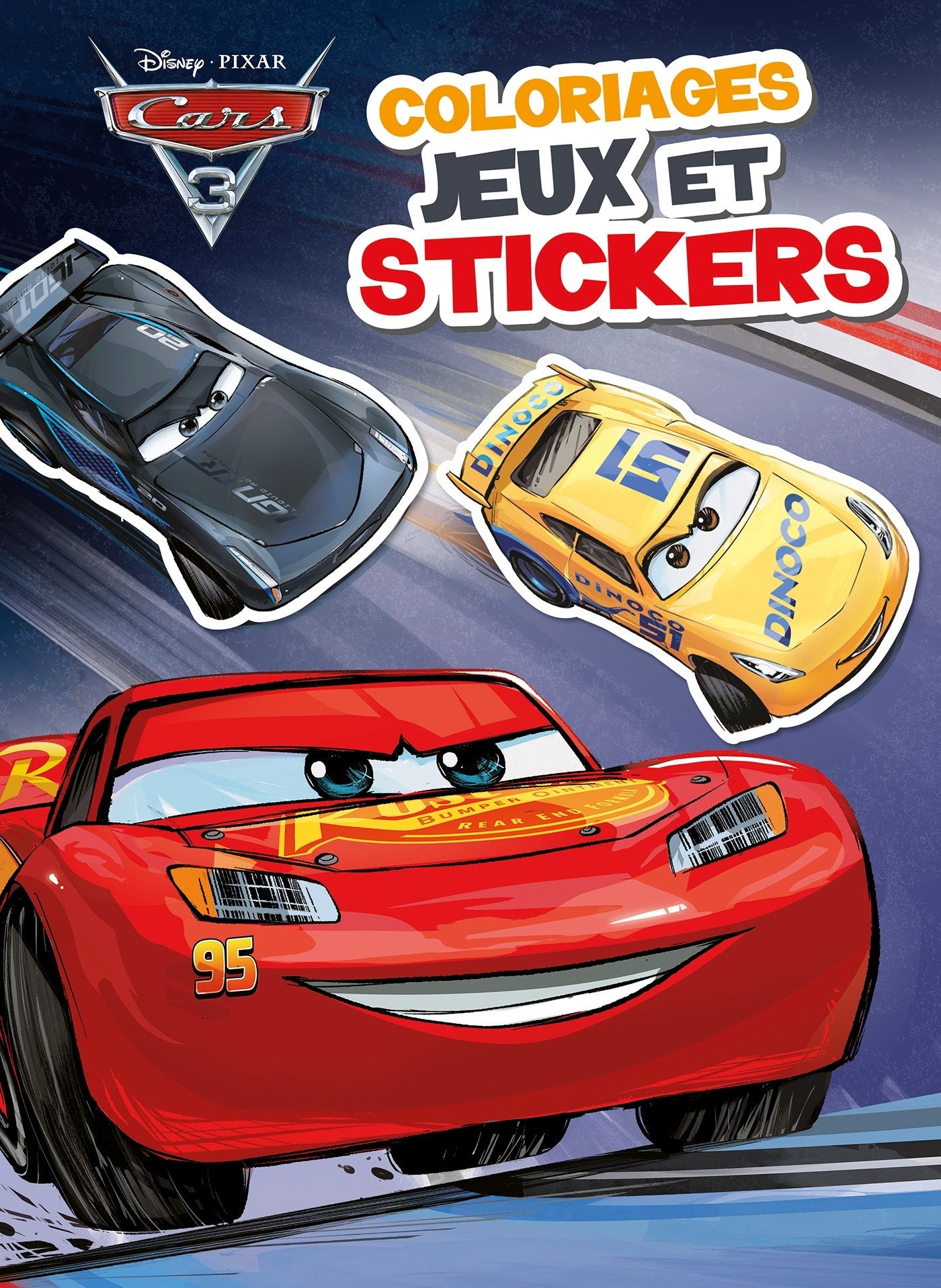 CARS 3 - Colos, jeux et stickers book