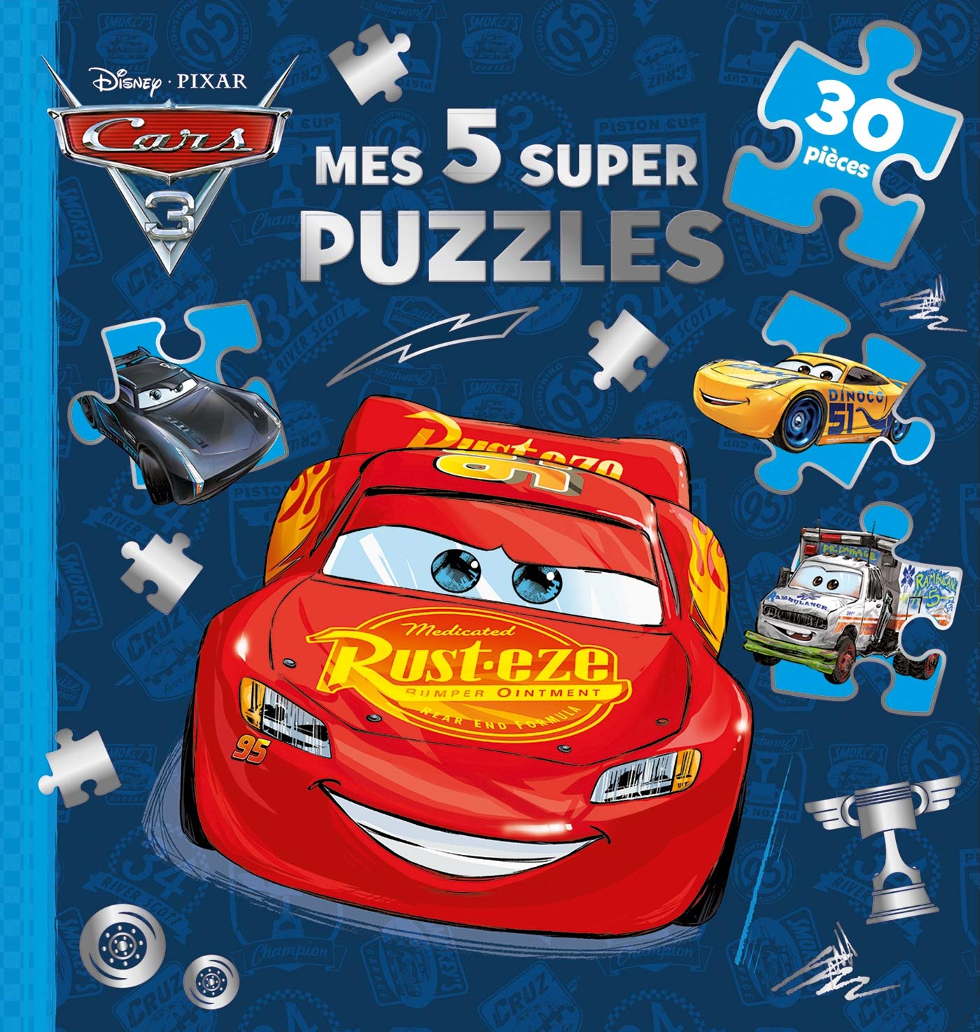 CARS 3 - Mes 5 supers puzzles 30 pièces: Mes 5 super puzzles (30 pièces) Tiptoi & Games
