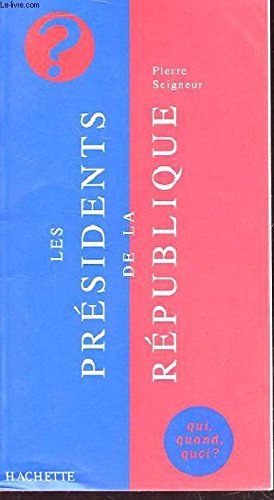 Les présidents de la République Books