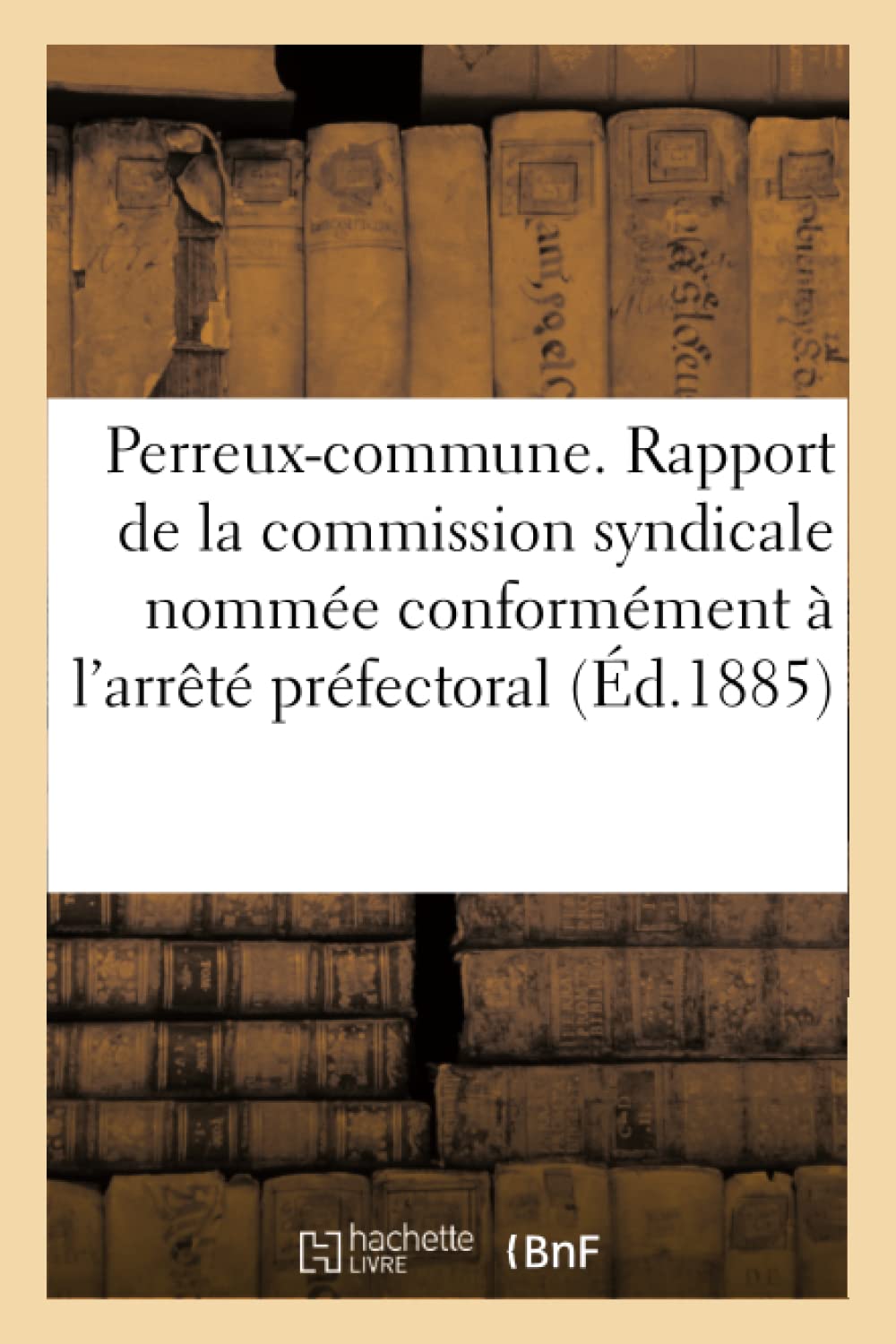 Perreux-commune. Rapport de la commission syndicale nommée conformément à l'arrêté book