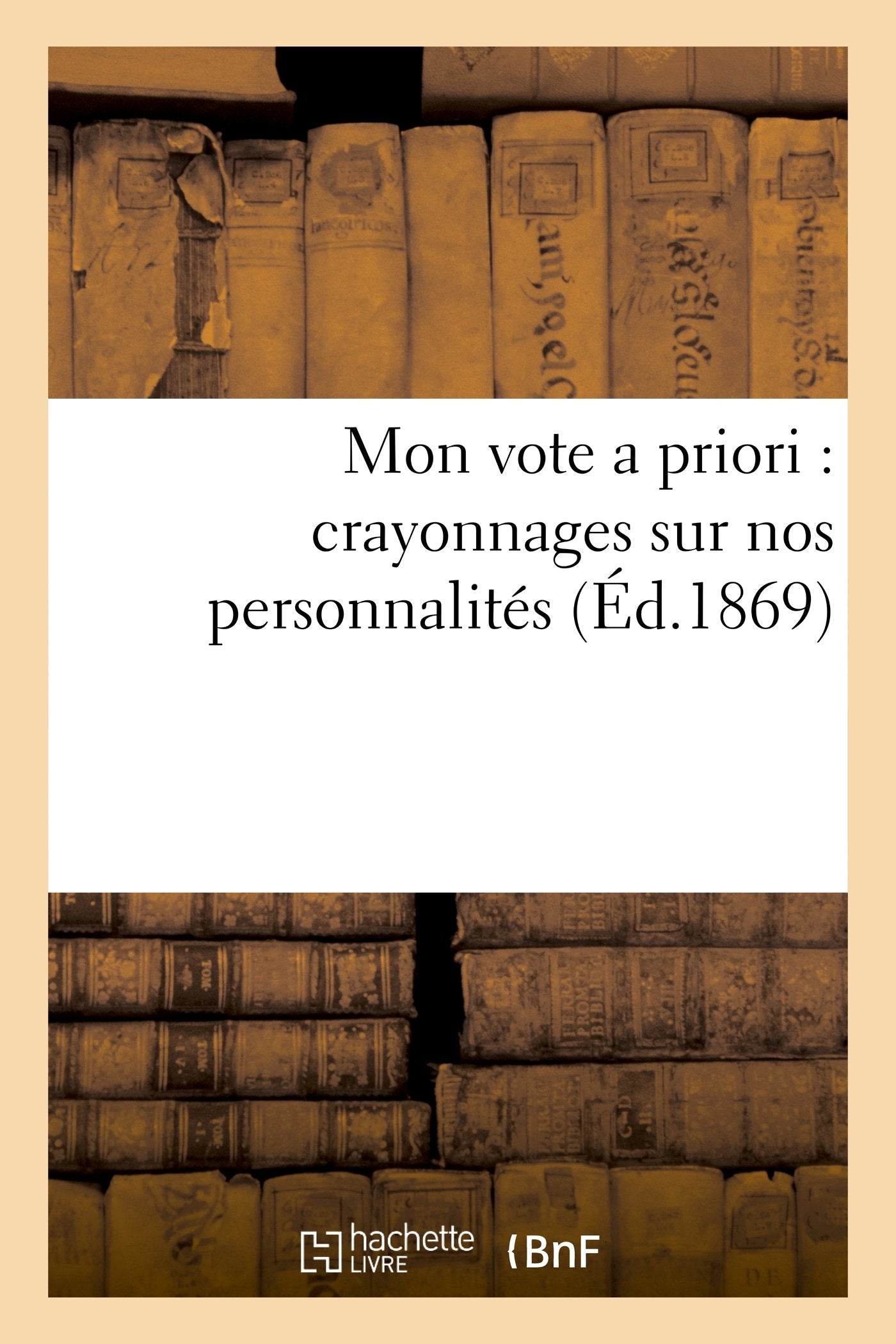 Mon vote a priori : crayonnages sur nos personnalités book