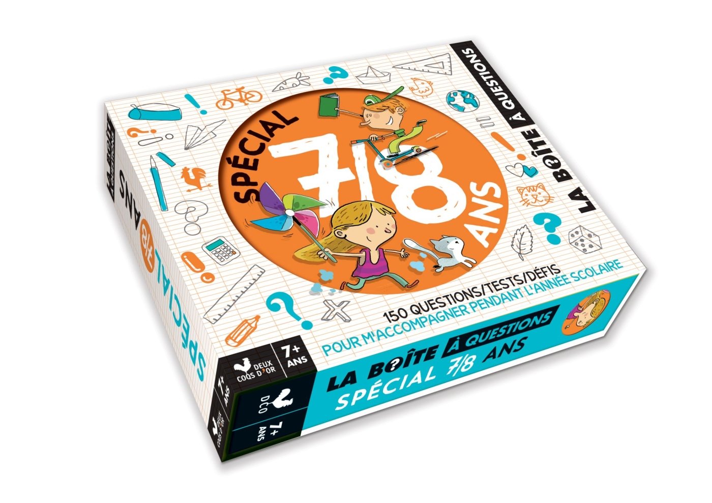 Spécial 7/8 ans - boîte avec cartes et livre book