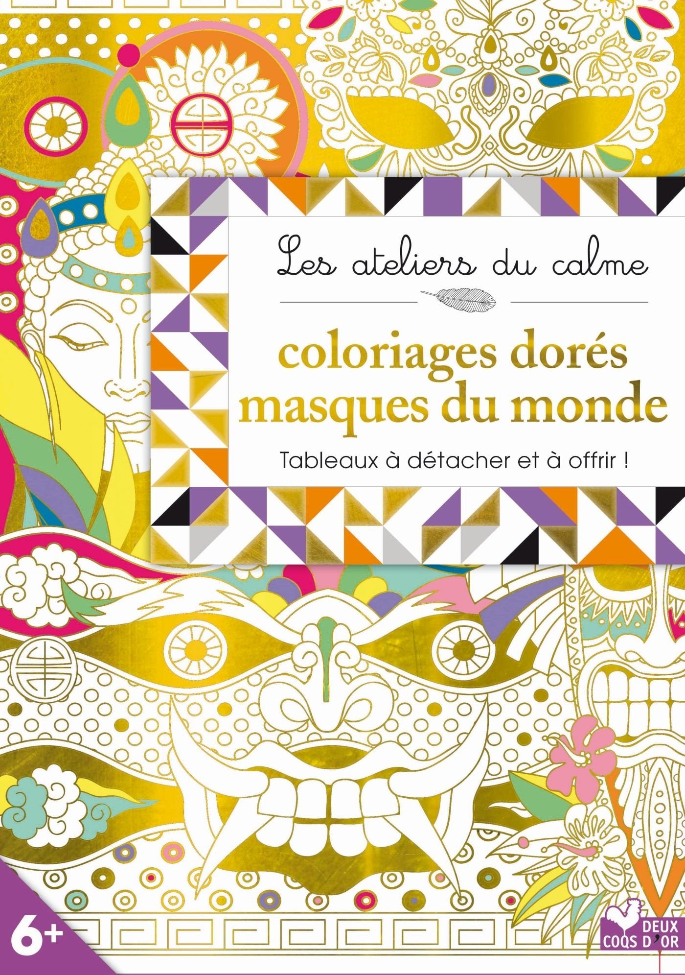 Coloriages dorés - Masques du monde Books