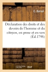Déclaration des droits et des devoirs de l'homme et du citoyen, en prose et en vers book