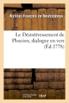 Le Désintéressement de Phocion, dialogue en vers book