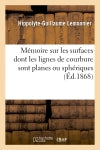Mémoire sur les surfaces dont les lignes de courbure sont planes ou sphériques book