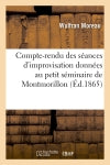 Compte-rendu des séances d'improvisation données au petit séminaire de Montmorillon book