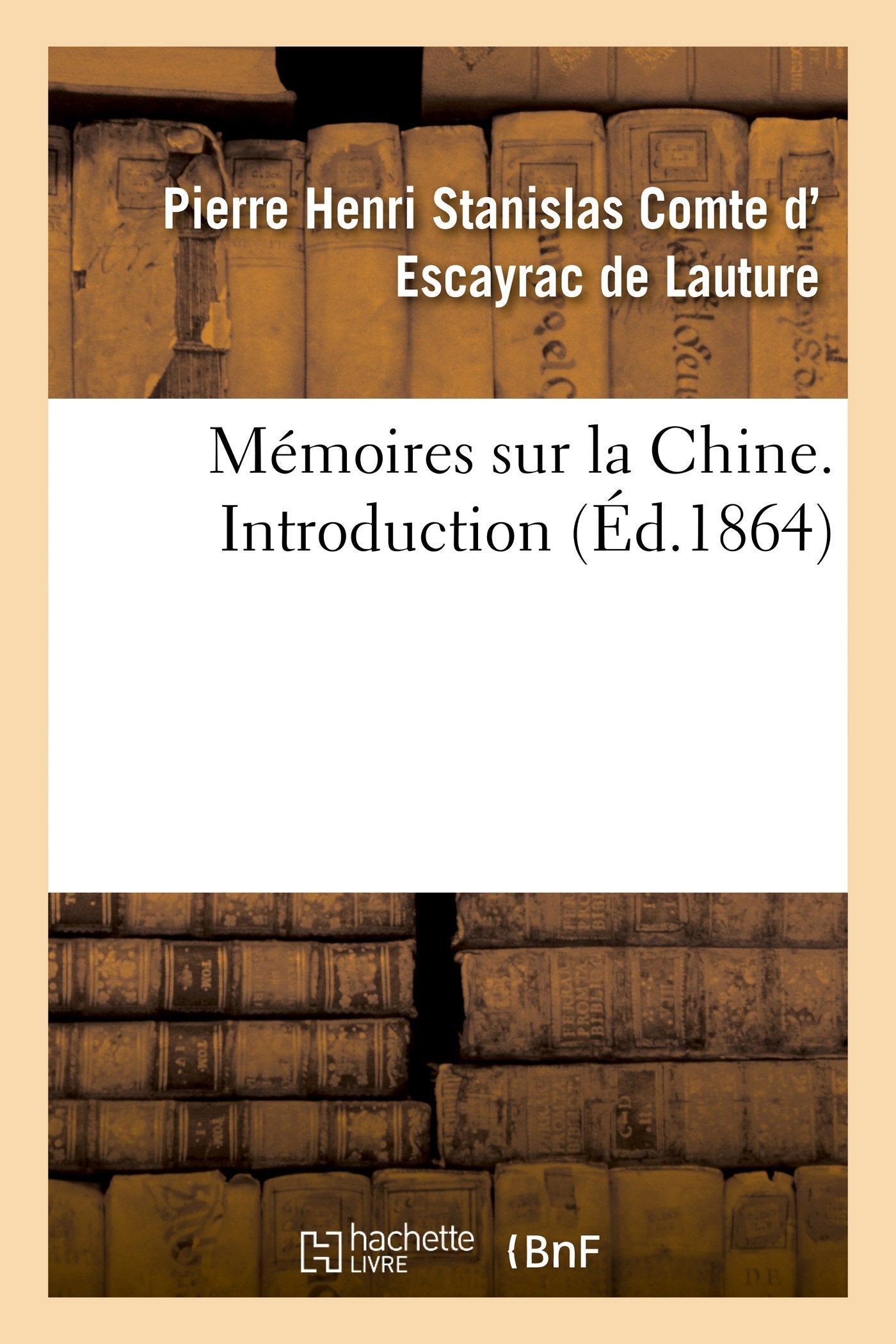 Mémoires sur la Chine, Introduction book
