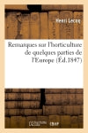 Remarques sur l'horticulture de quelques parties de l'Europe book