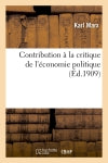 Contribution à la critique de l'économie politique Business, Finance & Career