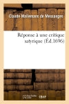 Réponse à une critique satyrique General education