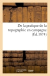 De la pratique de la topographie en campagne book