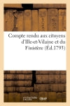 Compte rendu aux citoyens d'Ille-et-Vilaine et du Finistère book