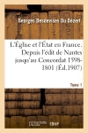 L'Eglise et l'Etat en France Tome 1 book
