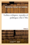 Lettres critiques, morales et politiques Partie 2 book