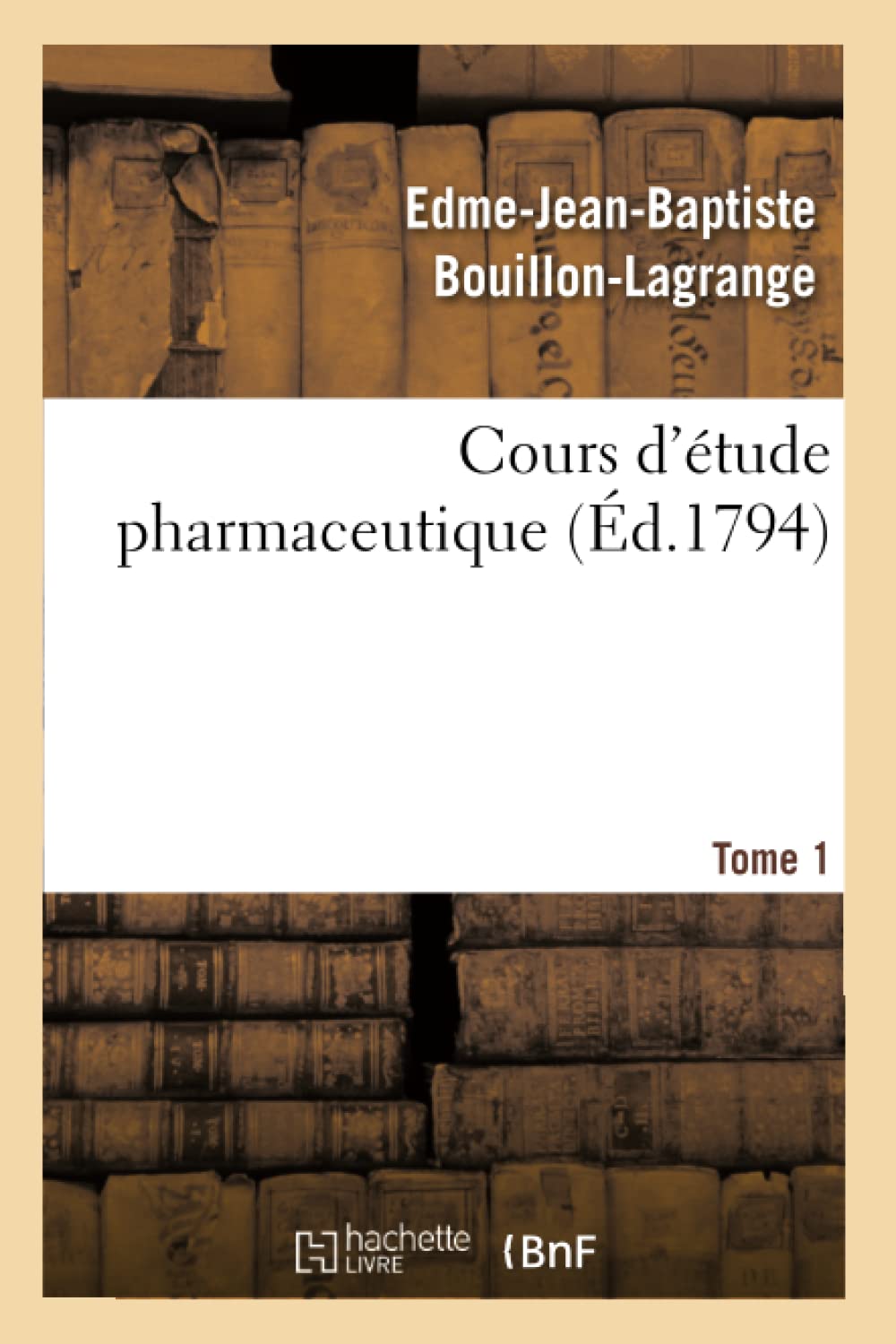 Cours d'étude pharmaceutique Tome 1 book